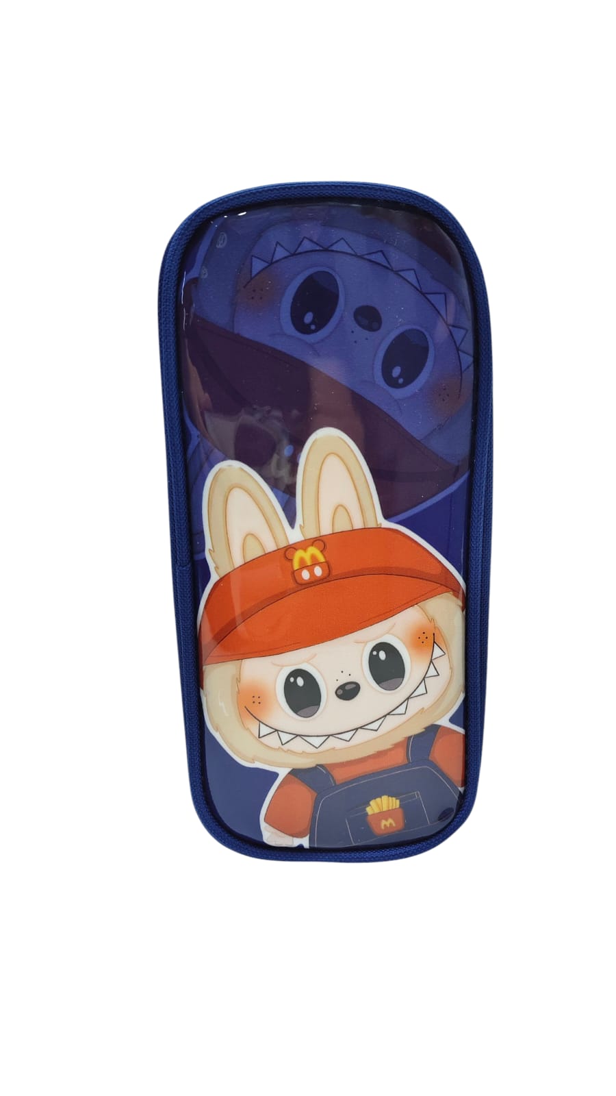 Пенал Лабубу 2 отдела темно-синий арт.tr1751 Пенал Лабубу 2 отдела темно-синий арт.tr1751