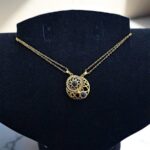 Кулоны парные титан проектор Солнце и Луна на магнитах арт.tr2093 золото