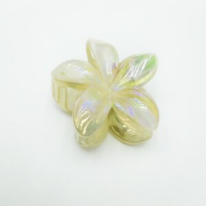 Крабик Гавайский цветок 8см арт.tr505 перламутровый оранжевый