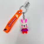 Брелок Зайка 6см арт.B19 оранжевый