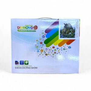 Алмазная мозайка 40*50см арт.gle73563 Лошадь с цветами