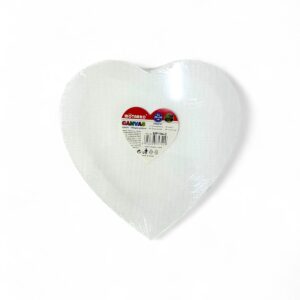 Холст Motarro 20*20см сердце арт.mp194-2 белый