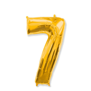Шар фольга цифра 7 32д арт.tr1265 золотая