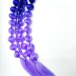 Локоны на резинке арт.b47 фиолетово-сиреневые