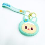 Брелок кошелек Зайка 7*8см арт.2324-2 бирюзовый