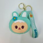 Брелок кошелек Зайка 7*8см арт.2324-2 бирюзовый