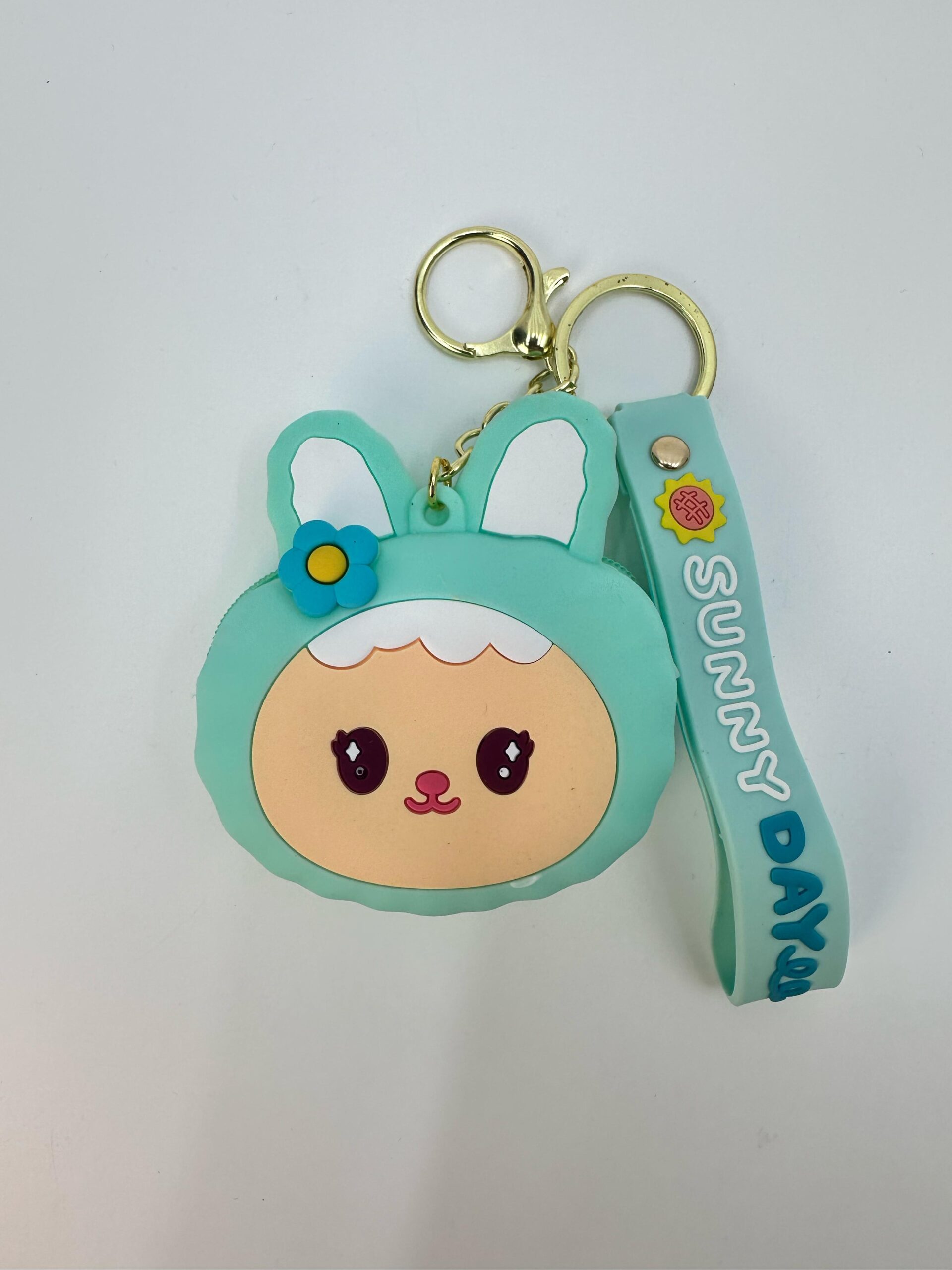 Брелок кошелек Зайка 7*8см арт.2324-2 бирюзовый Брелок кошелек Зайка 7*8см арт.2324-2 бирюзовый