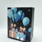 Пакет подарочный с шариками 3d 18*10*23см арт.wb-0751-4s