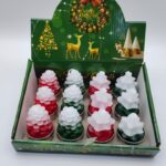 Свеча новогодняя арт.6654-8 ассорти 450тг