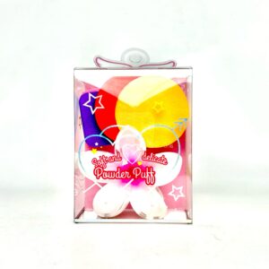 Набор косметический спонжики 4шт+крабик бело-розовый арт.tr350