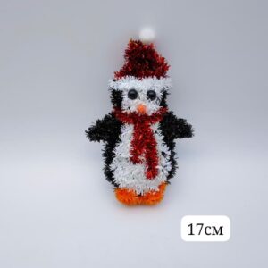 Декор новогодний Пингвин с мишурой арт.6394-20 800тг