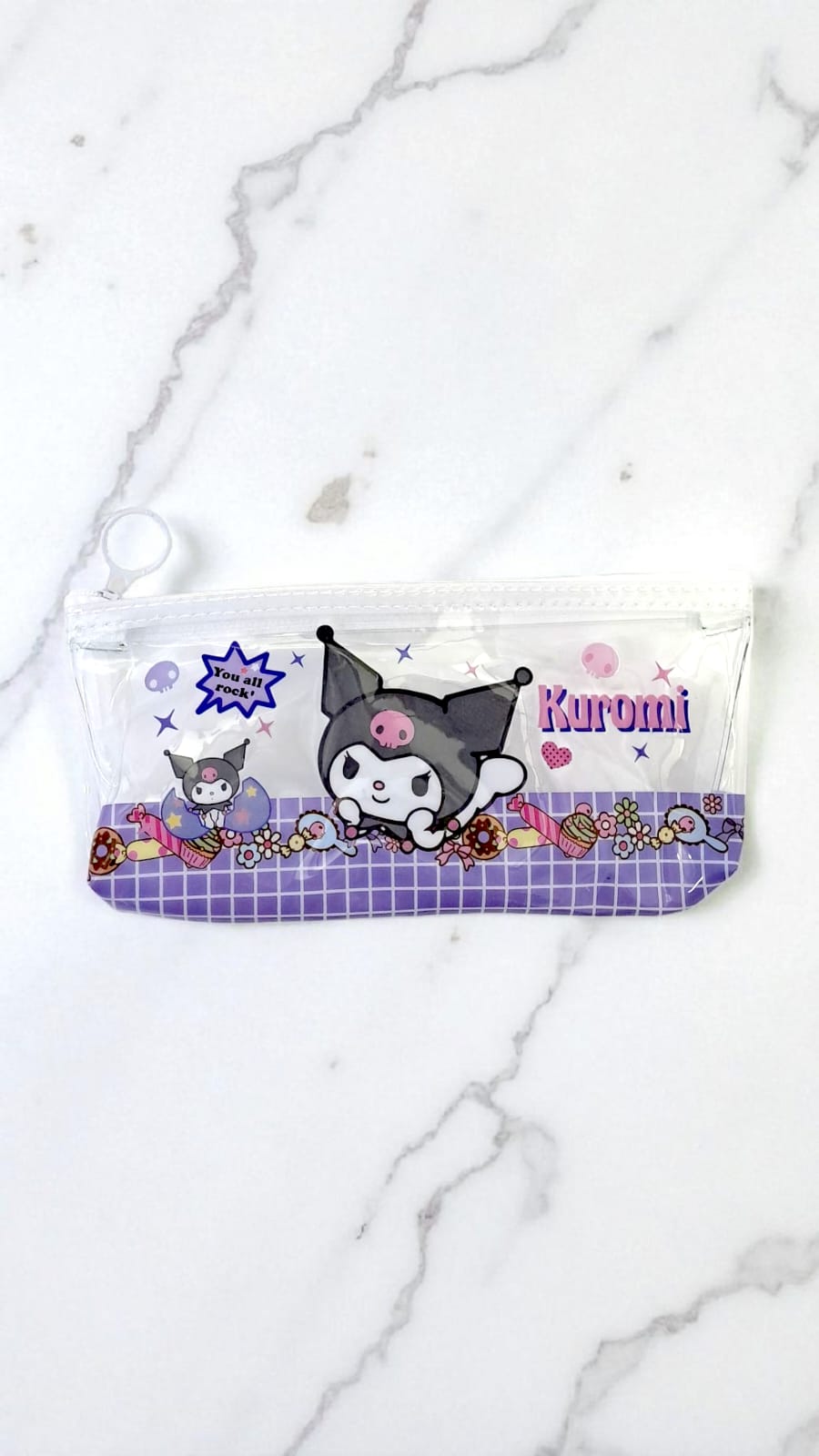 Пенал гелевый Kuromi арт.tr2280 фиолетовый Пенал гелевый Kuromi арт.tr2280 фиолетовый