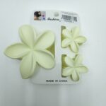 Крабик Гавайский цветок 4-8см белый уп 3шт 800тг