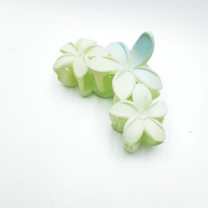 Крабик Цветы матовый арт.tr548 бежево-голубой