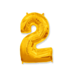 Шар фольга цифра 2 32д арт.tr1260 золотая