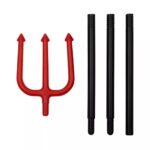 Трезубец пластик арт.tr3000 черно-красный