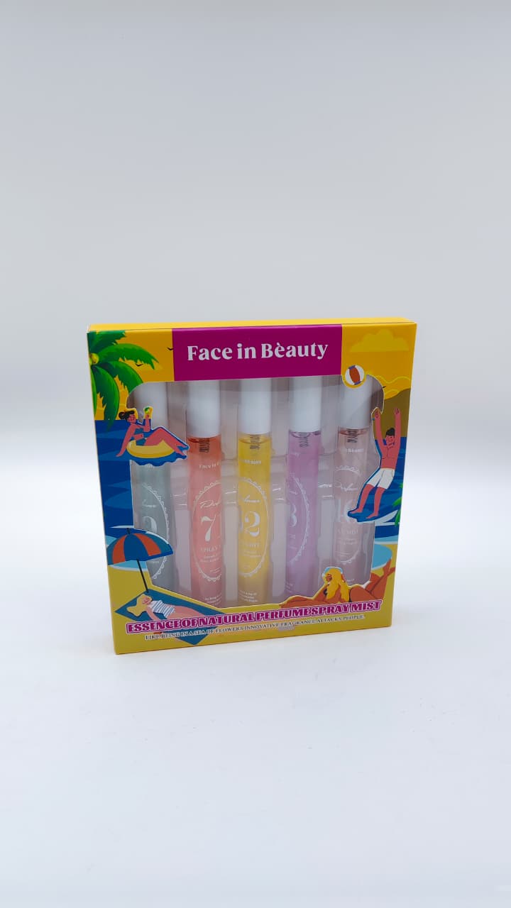 Набор парфюмов Face in Beauty уп 5шт арт.9235 желтый 1300тг Набор парфюмов Face in Beauty уп 5шт арт.9235 желтый 1300тг