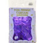 Дождик для фотозоны квадратый Foil Fringe Curtain 2м*1м арт.tr1249 голографический фиолетовый