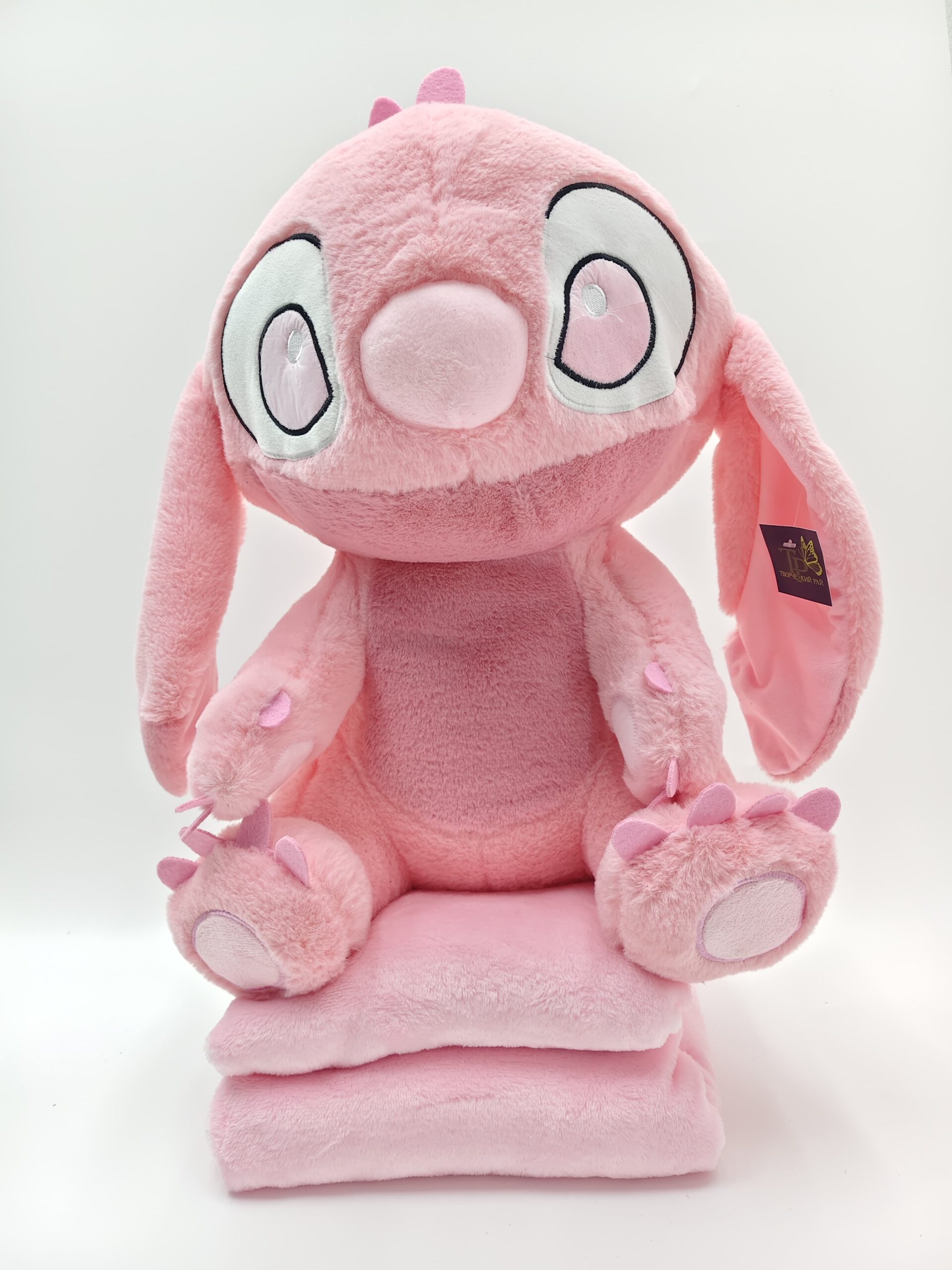 Мягкая игрушка Стич с пледом 40см арт.m28p розовый Мягкая игрушка Стич с пледом 40см арт.m28p розовый