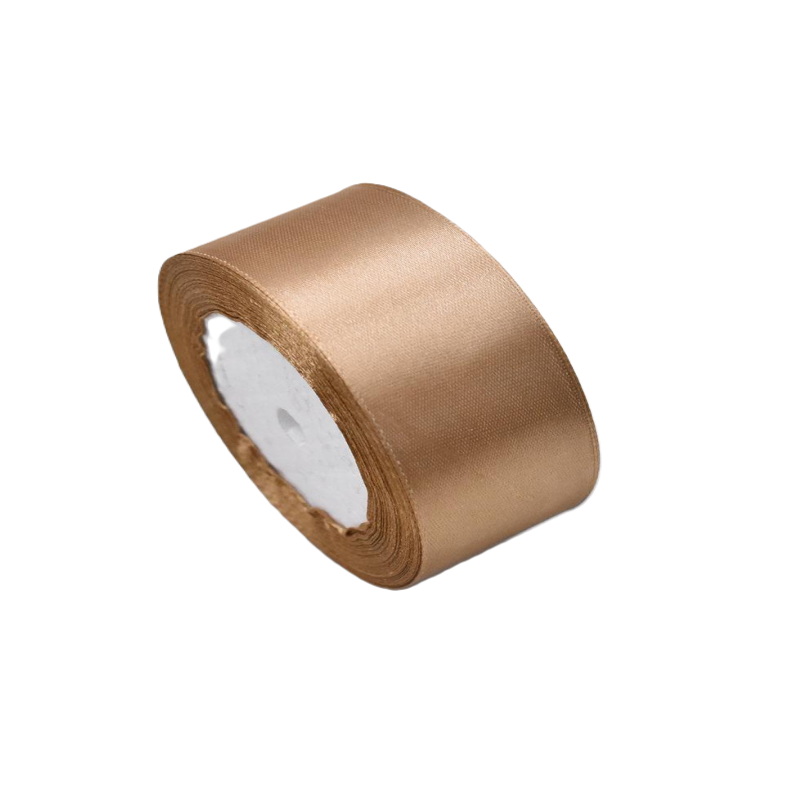 Лента атлас 5см бобина 20ярдов арт.tr691 желтый песок Лента атлас 5см бобина 20ярдов арт.tr691 желтый песок