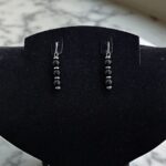 Серьги Вакасы Имауши "Токийские мстители" арт.tr2192 черные серебро