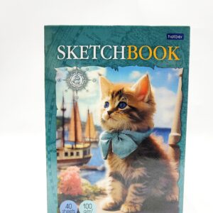 Скетчбук Hatber Котики артисты 40л 100гр арт.32116