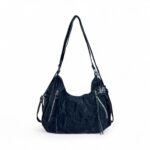 Сумка на плечо с 2-мя замочками арт.7430 черная