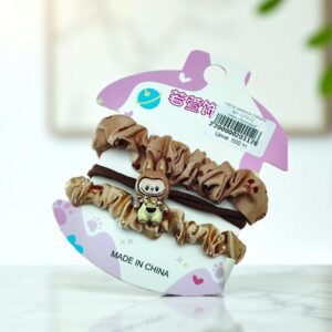 Набор резинок Лабубу арт.3279-22 темно-бежевые