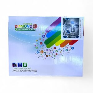 Алмазная мозайка 40*50см арт.gle77722 Девушка с синими бабочками