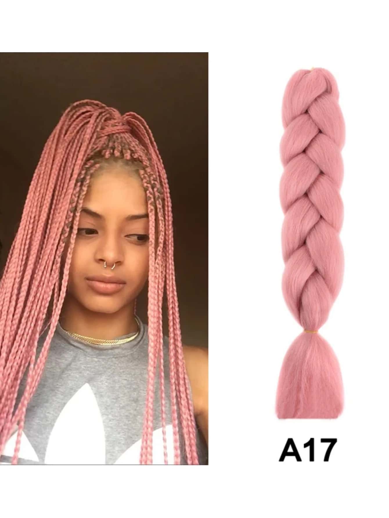 Канекалон арт.A17 пепел розы Канекалон арт.A17 пепел розы