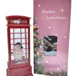 Новогодний Led ночник Телефонная будка 25см 15000тг