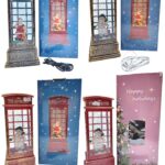 Новогодний Led ночник Телефонная будка 25см 15000тг