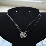 Кулоны парные титан проектор Солнце и Луна на магнитах арт.tr2094 серебро