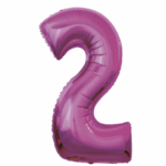 Шар фольга цифра 2 32д арт.tr1284 лиловая