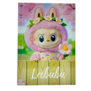 Блокнот А5 Qazaq Бренд Labubu арт.tr1642 с цветком