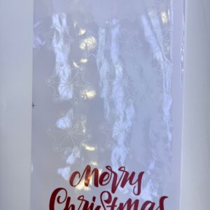 Наклейки на стекло новогодние Мопс арт.XC-502472