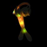 Наушники меховые с поднимающимися ушками светящиеся Пикачу арт.tr3195 желтые