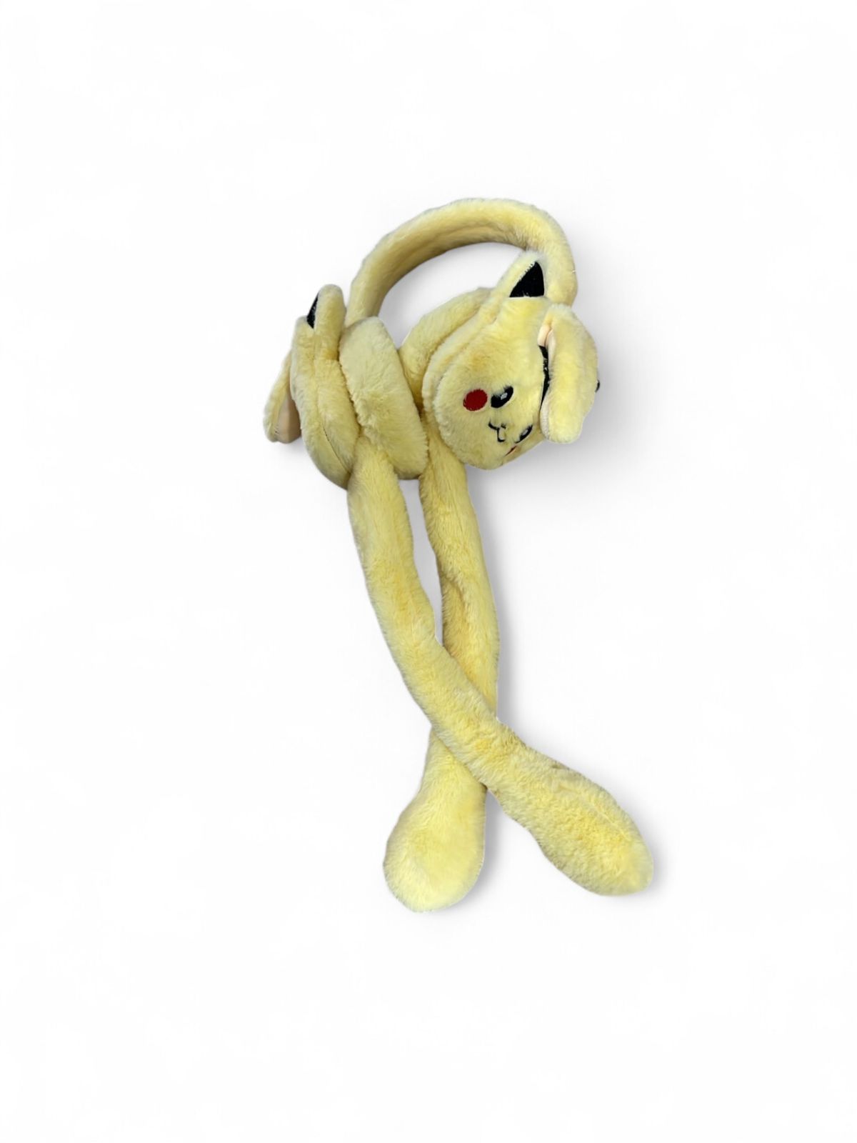 Наушники меховые с поднимающимися ушками светящиеся Пикачу арт.tr3195 желтые Наушники меховые с поднимающимися ушками светящиеся Пикачу арт.tr3195 желтые