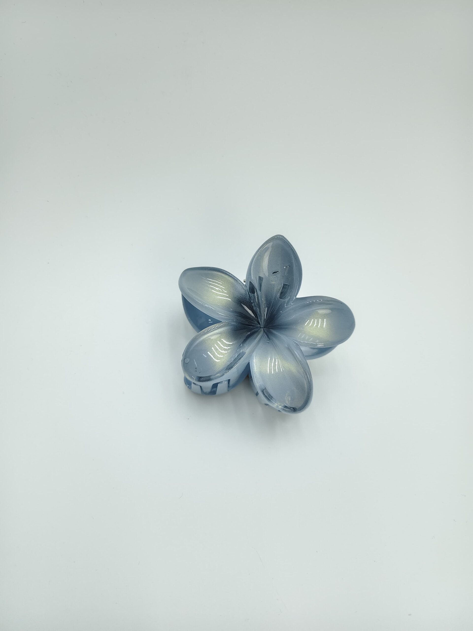 Крабик Гавайский цветок 8см арт.kgc10 перламутровый синий Крабик Гавайский цветок 8см арт.kgc10 перламутровый синий