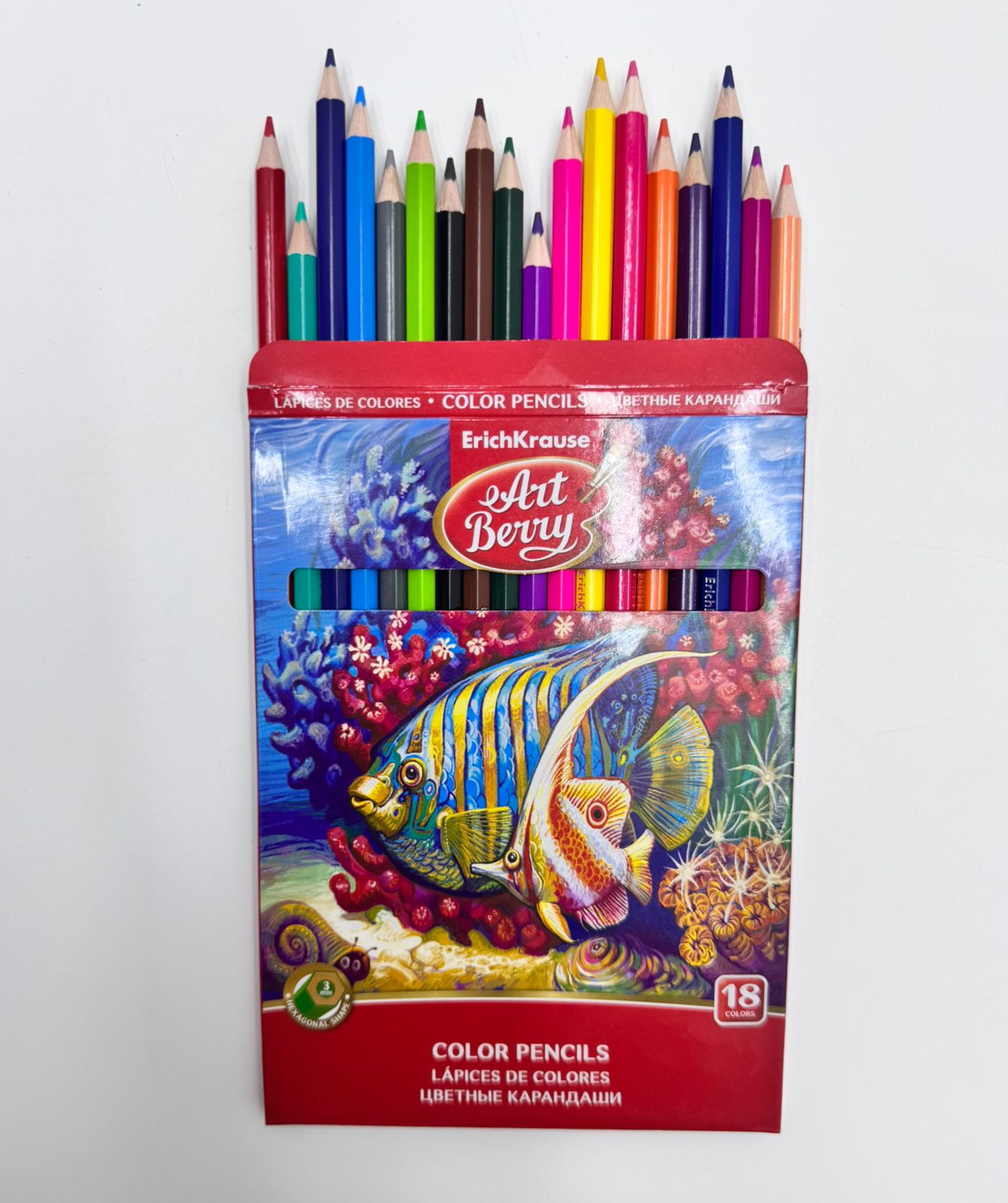 Цветные карандаши ErichKrause 18цв арт.32879 Цветные карандаши ErichKrause 18цв арт.32879