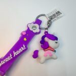 Брелок Единорог 4см арт.B18 фиолетовый