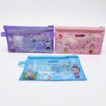 Набор канцелярский 7в1 в пенале Cry Baby/Baby Three/Лабубу/Стич арт.6017 ассорти