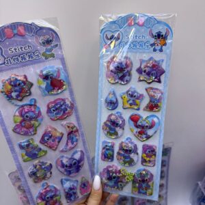 Наклейки 3D шейкер Sanrio/Капибара/Стич арт.yka-2 500тг