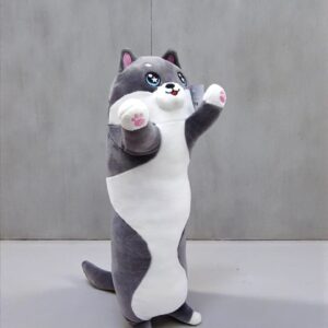 Мягкая игрушка Хаски 50см арт.tr2836 серый