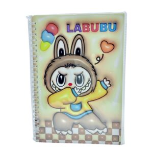 Блокнот на спирали Лабубу арт.a5-8602 коричневый