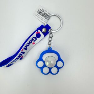 Брелок Лапка светящаяся 5,5см арт.666-30 синяя