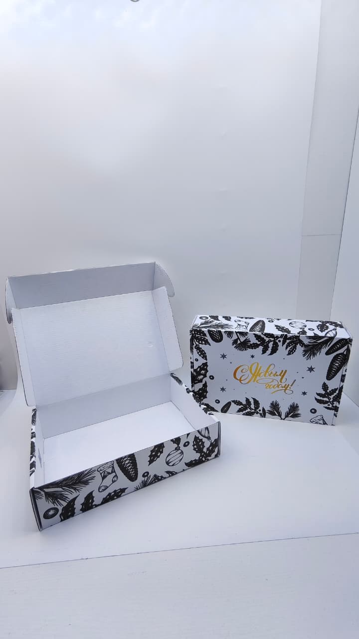 Коробка новогодняя С Новым Годом 33*22*8,5см арт.tr2819 1200тг Коробка новогодняя С Новым Годом 33*22*8,5см арт.tr2819 1200тг