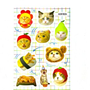 Наклейки Котики на листе А6 арт.tr404