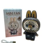 Вентилятор Mini fan Лабубу арт.2873-17 коричневый