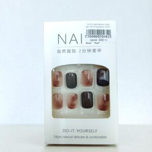Ногти накладные Nails арт.643 бордовые 400тг